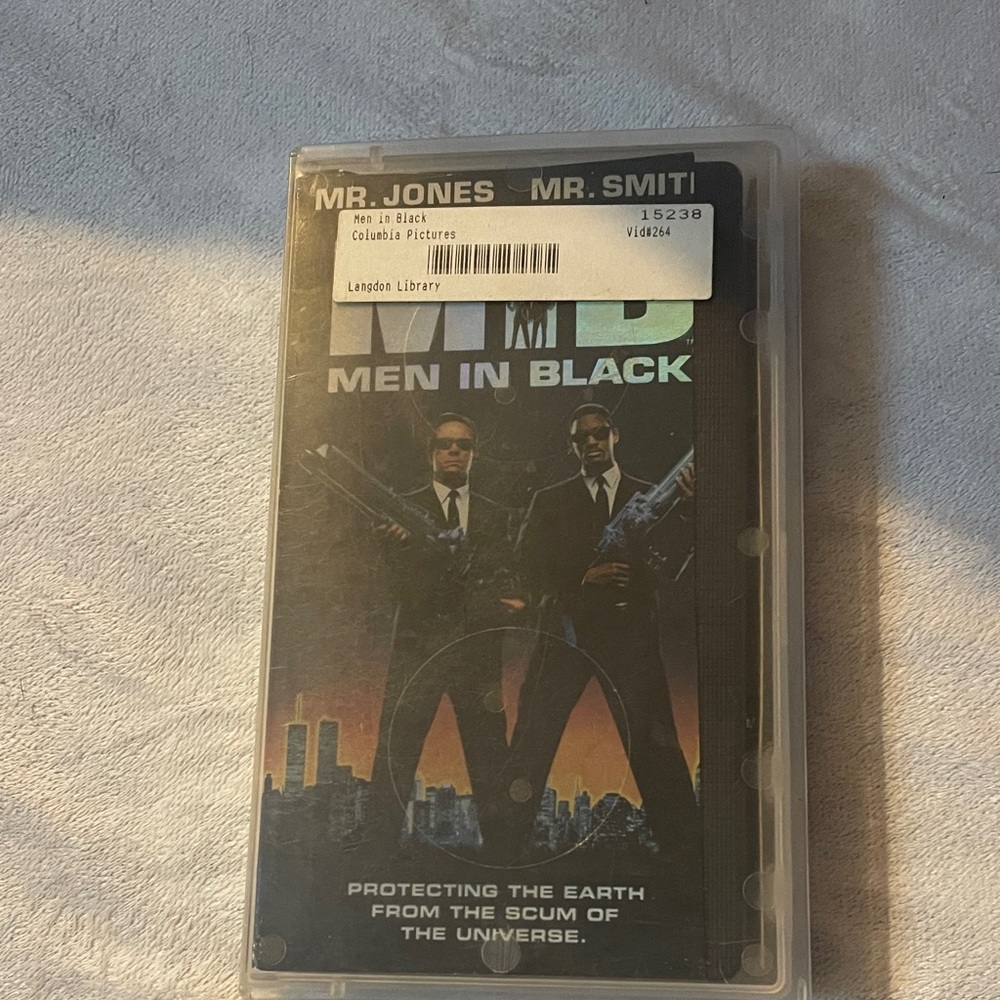 Men in Black Vintage VHS with clear case